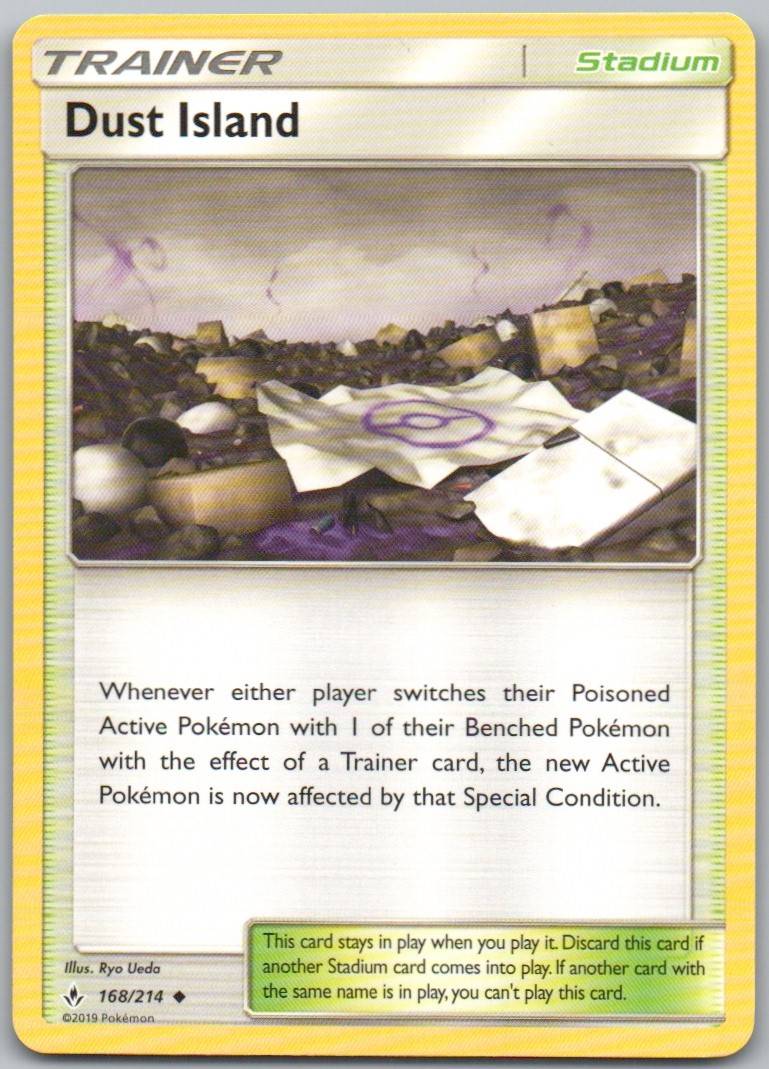 Dust Island 168 Normal Trainer Card - Unbroken Bonds