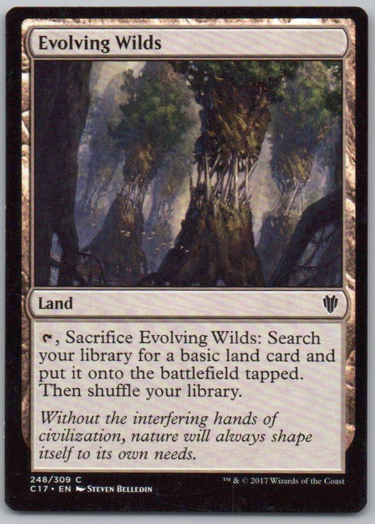 Evolving Wilds 248 Normal Land Card - Commander 2017