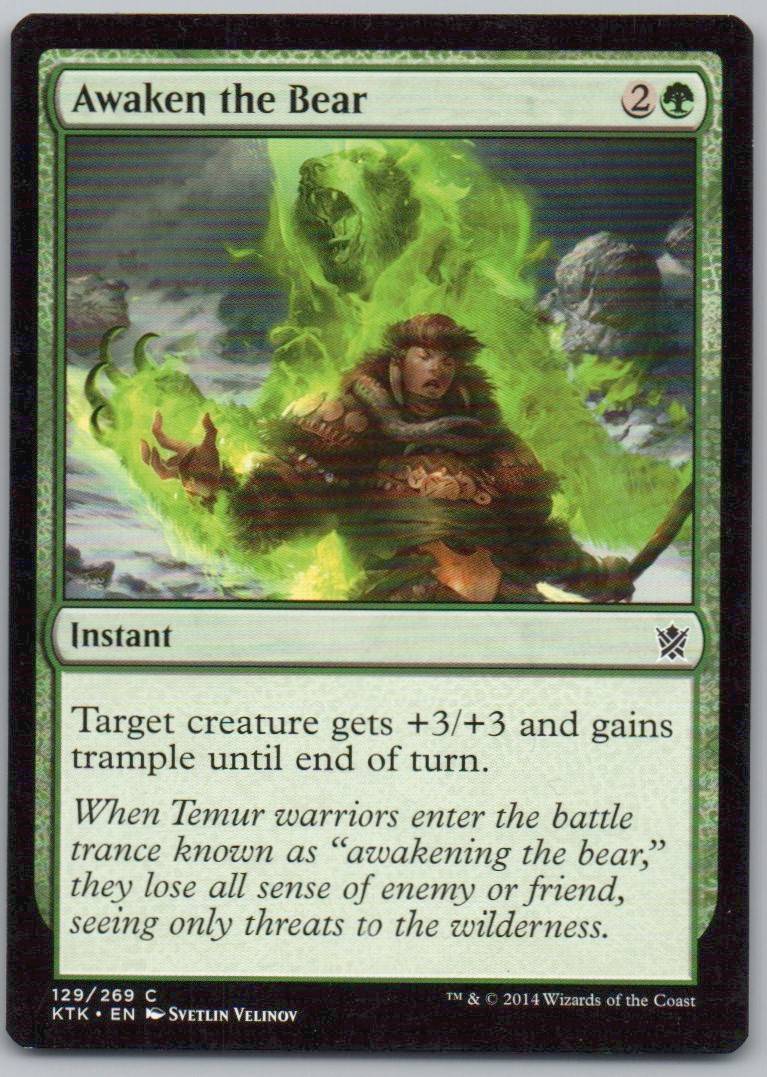Awaken the Bear 129 0 Instant Card - Khans of Tarkir