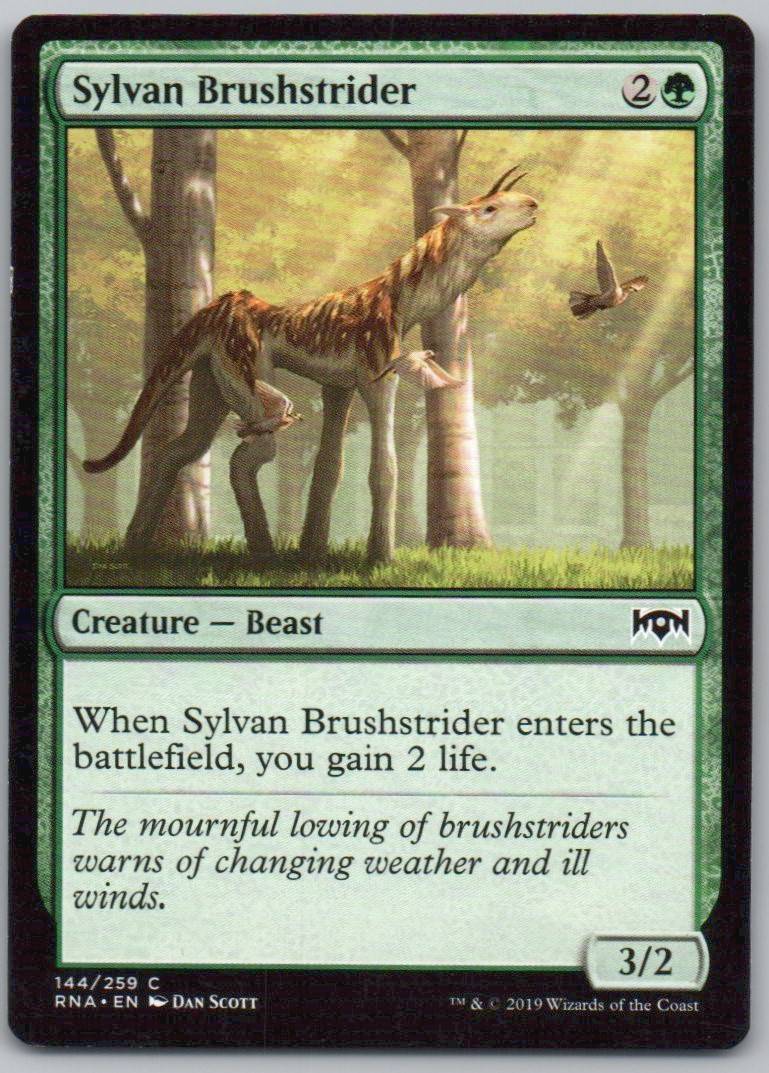 Sylvan Brushstrider 144 Normal Creature Card - Ravnica Allegiance