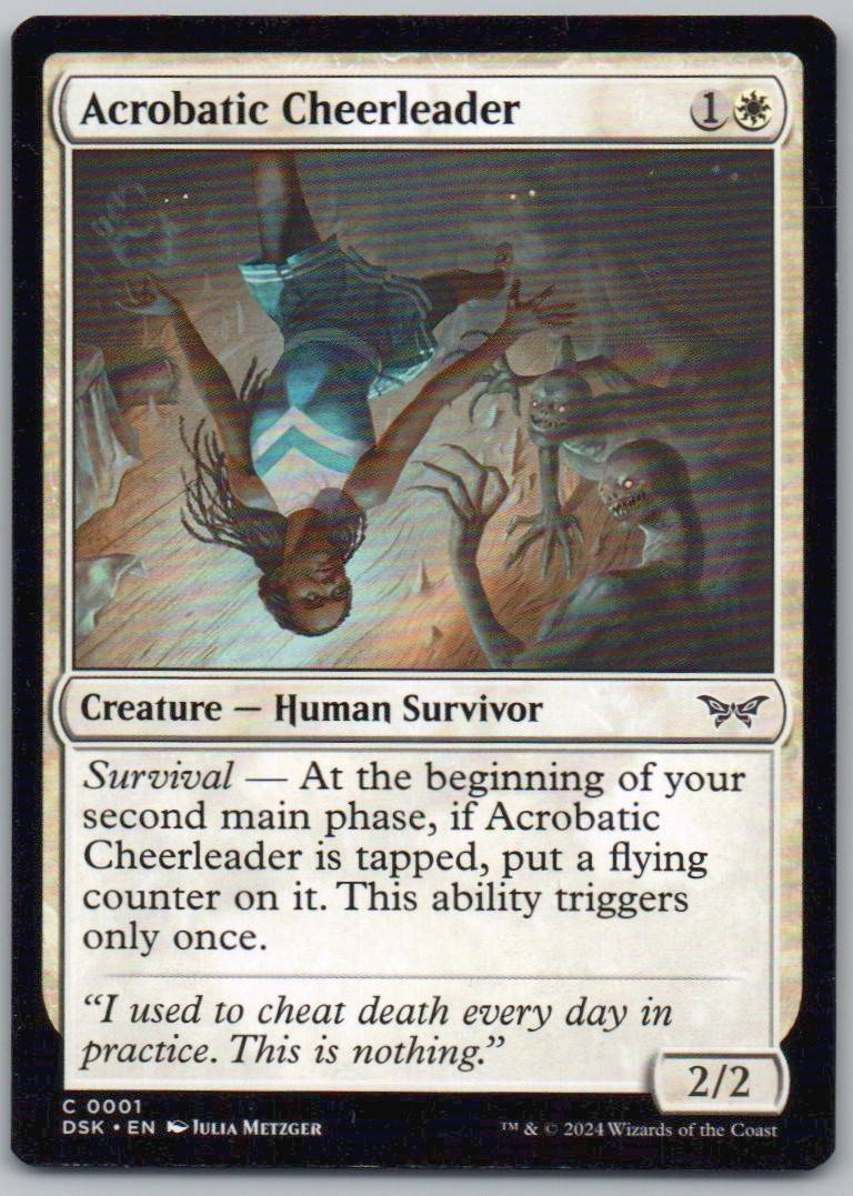 Acrobatic Cheerleader 1 Normal Creature Card - Duskmourn: House of Horror