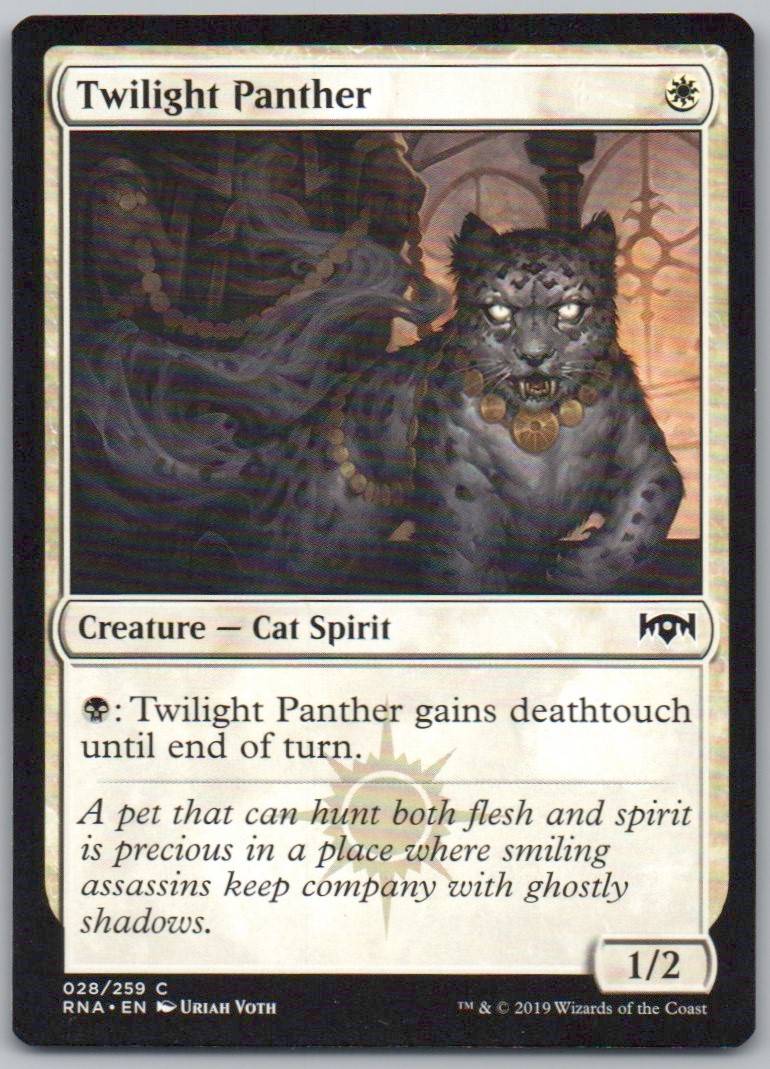 Twilight Panther 28 Normal Creature Card - Ravnica Allegiance