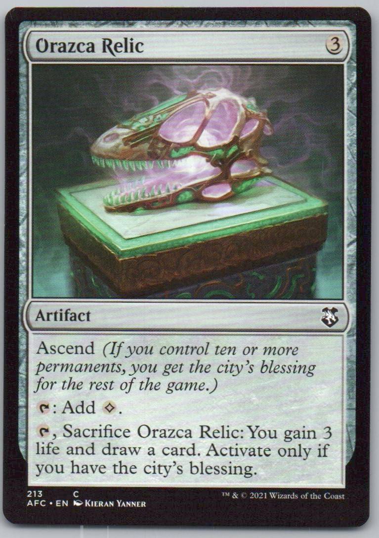 Orazca Relic 213 Normal Artifact Card - Commander: Adventures in the Forgotten Realms