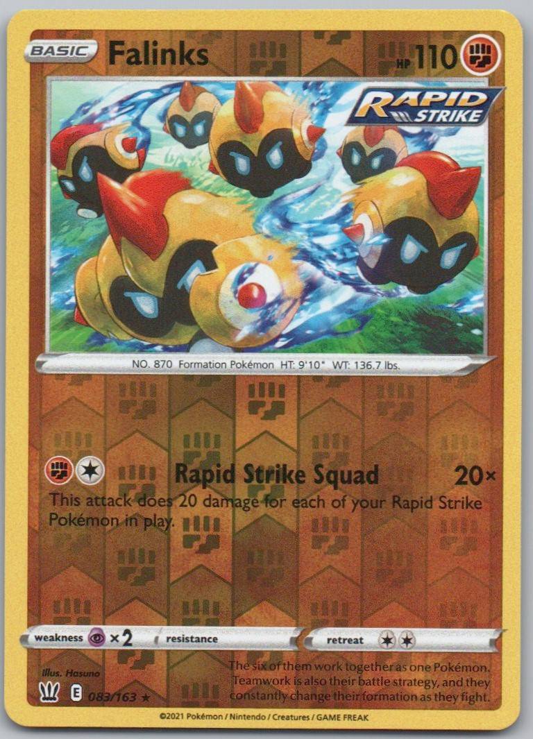 Falinks 083 Reverse Holo Fighting Card - Battle Styles