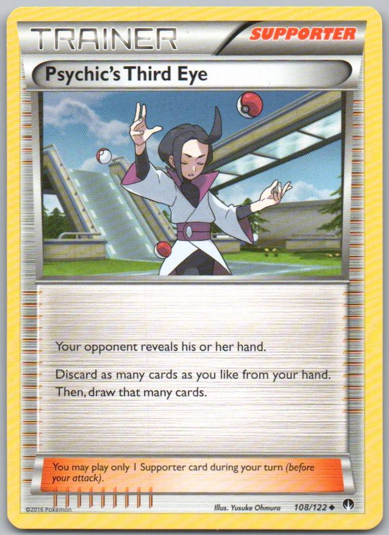 Psychic's Third Eye 108 Normal Trainer Card - BREAKpoint