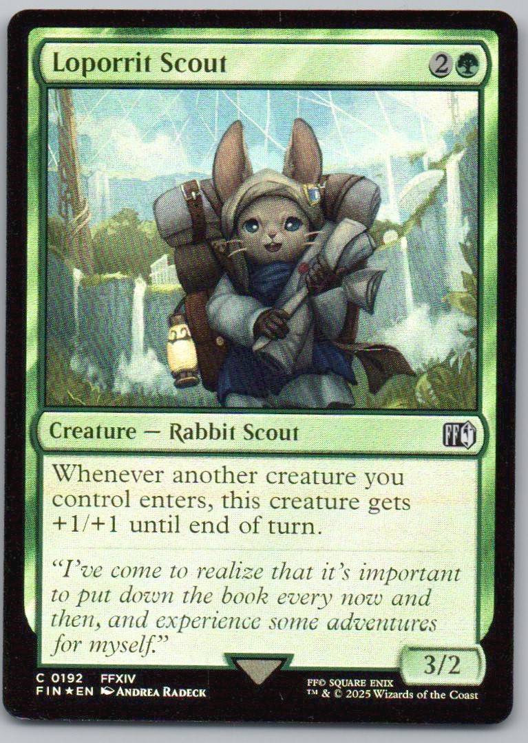 Loporrit Scout 192 Holo Creature Card - FINAL FANTASY