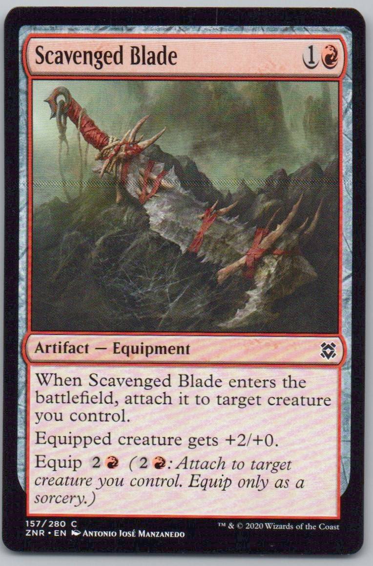 Scavenged Blade 157 Normal Artifact Card - Zendikar Rising