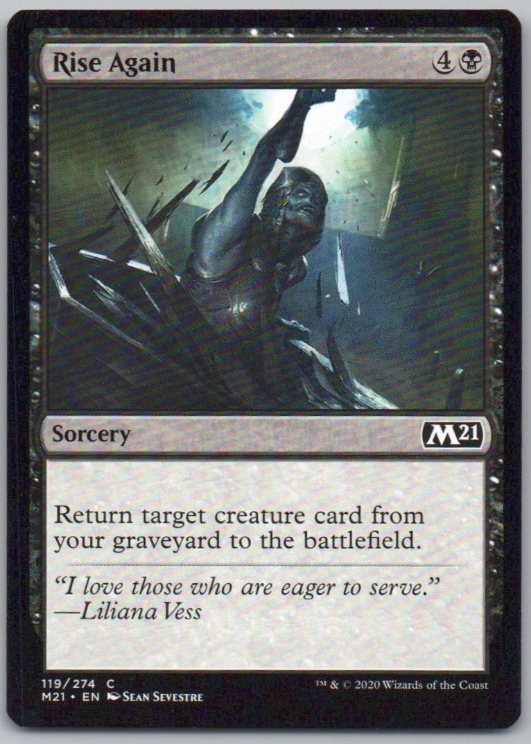 Rise Again 119 Normal Sorcery Card - Core Set 2021
