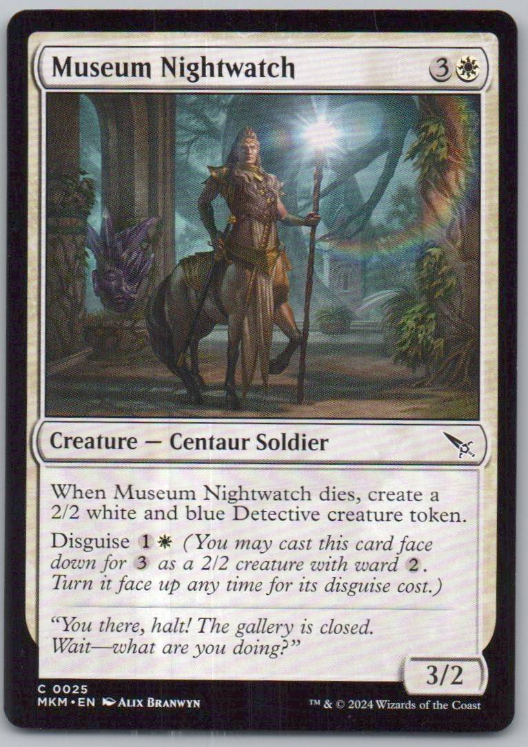 Museum Nightwatch 25 0 Creature Card - Murders at Karlov Manor