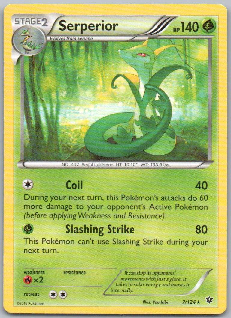 Serperior 007 Normal Grass Card - Fates Collide