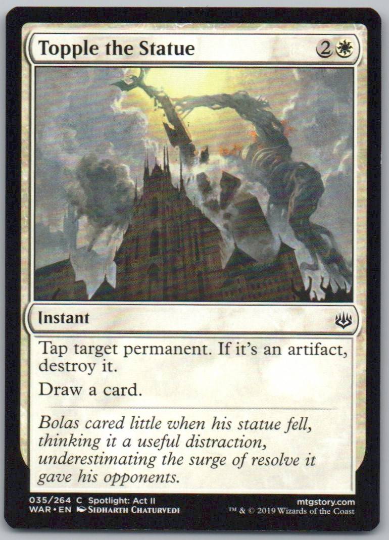 Topple the Statue 35 Normal Instant Card - War of the Spark