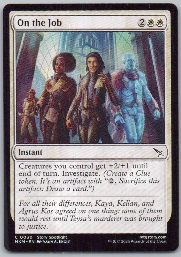 On the Job 30 0 Instant Card - Murders at Karlov Manor