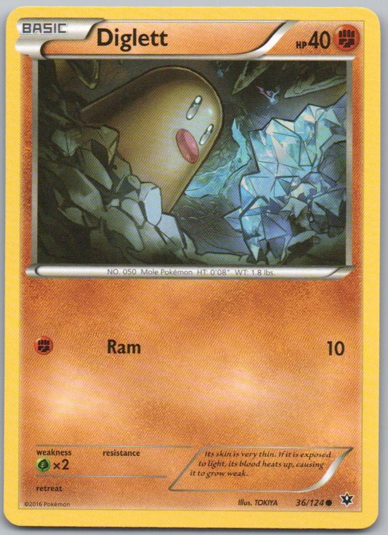 Diglett 036 Normal Fighting Card - Fates Collide