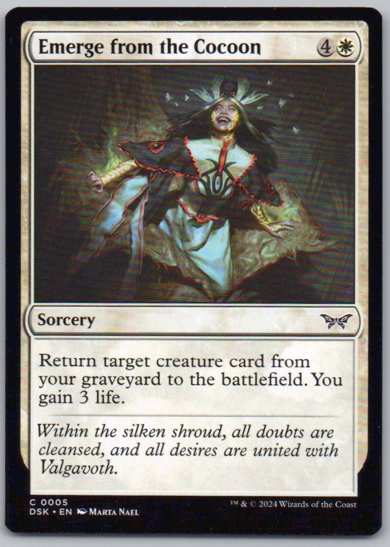 Emerge from the Cocoon 5 Normal Sorcery Card - Duskmourn: House of Horror