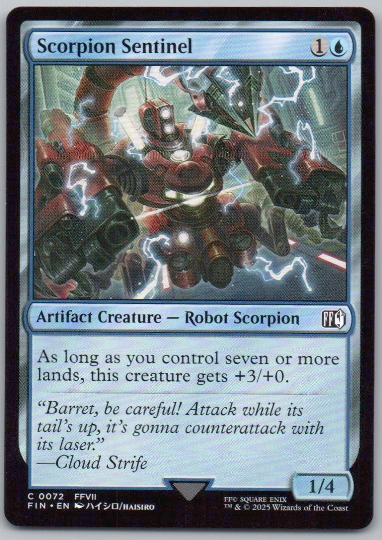 Scorpion Sentinel 72 Normal Artifact Card - FINAL FANTASY