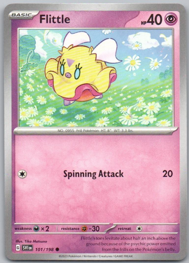 Flittle 101 Normal Psychic Card - Scarlet & Violet