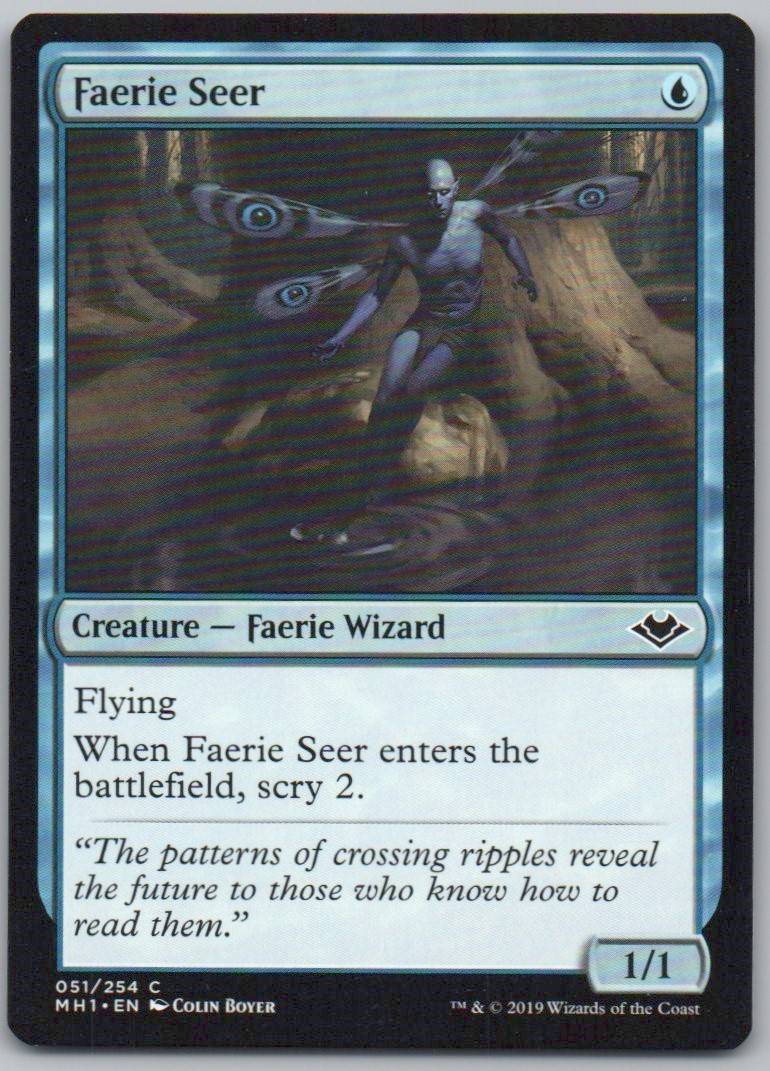Faerie Seer 51 Normal Creature Card - Modern Horizons