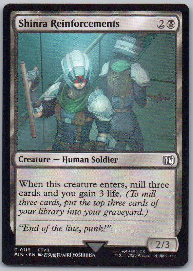 Shinra Reinforcements 118 Normal Creature Card - FINAL FANTASY