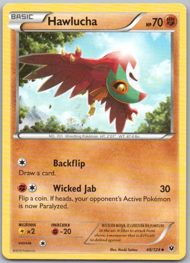 Hawlucha 048 Normal Fighting Card - Fates Collide