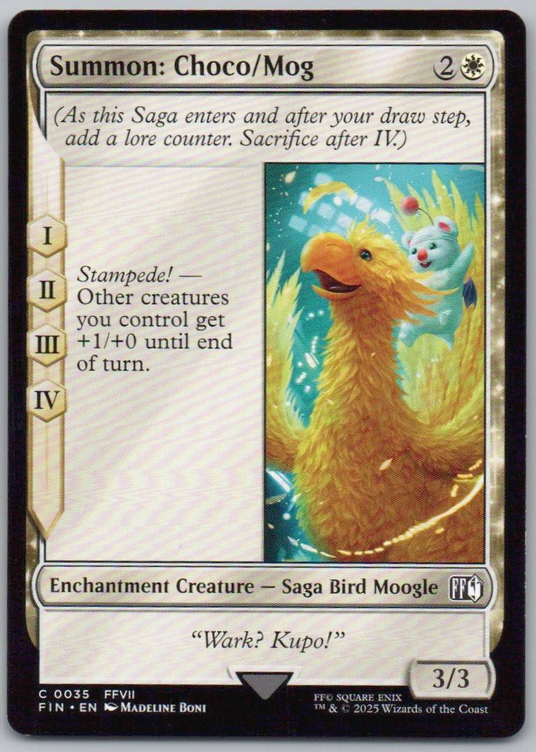 Summon: Choco/Mog 35 Normal Enchantment Card - FINAL FANTASY