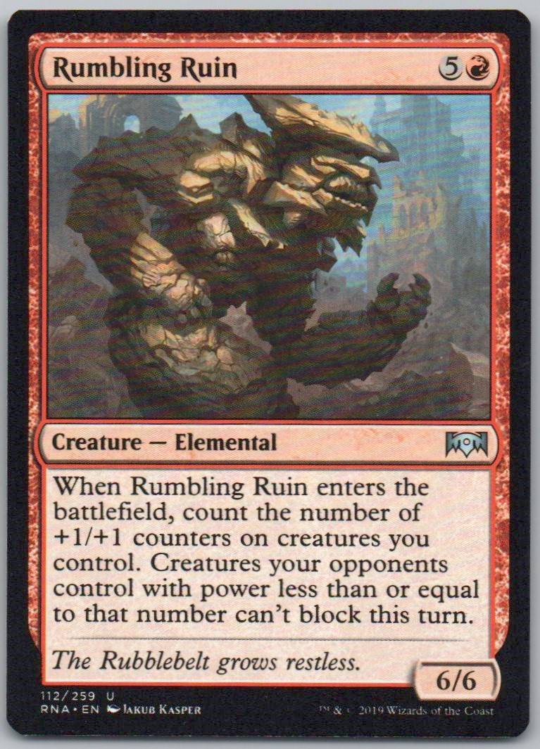 Rumbling Ruin 112 Normal Creature Card - Ravnica Allegiance