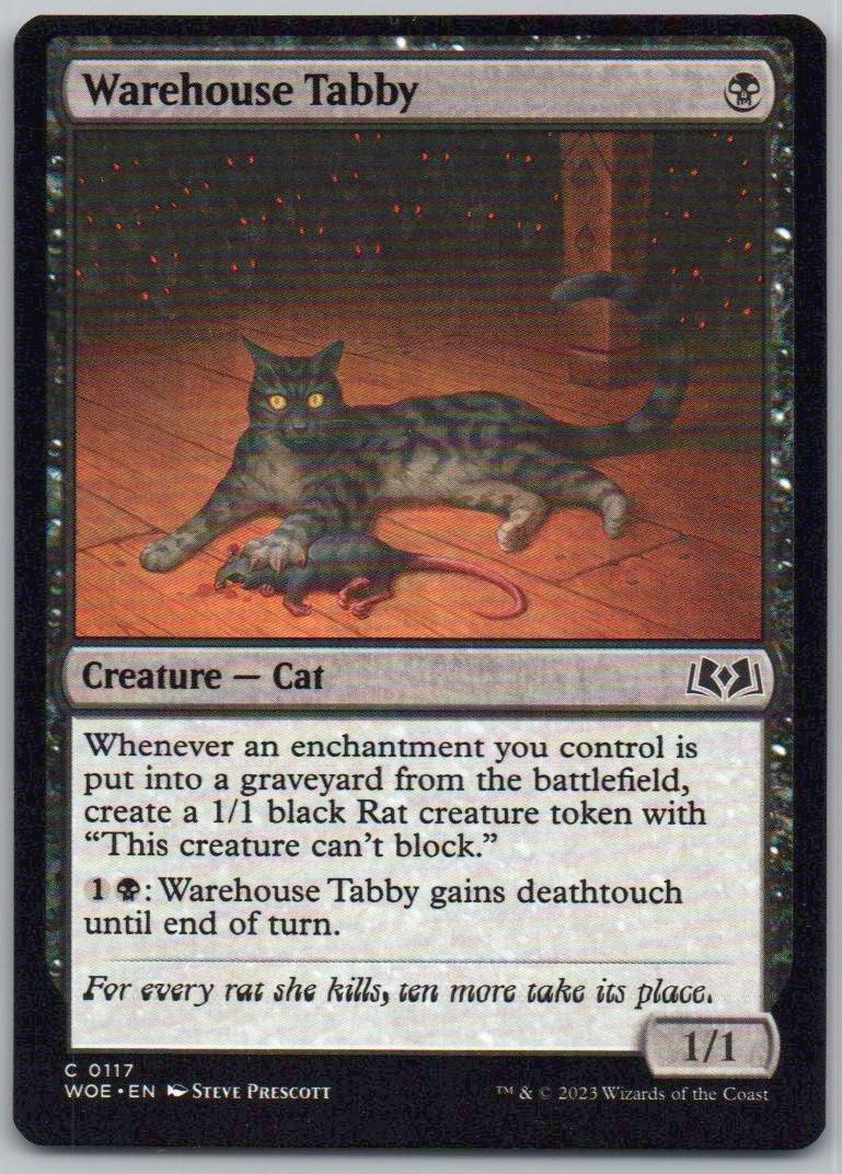 Warehouse Tabby 117 Normal Creature Card - Wilds of Eldraine