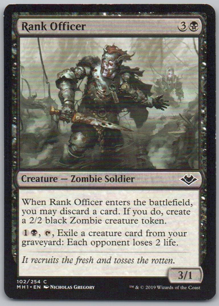 Rank Officer 102 Normal Creature Card - Modern Horizons
