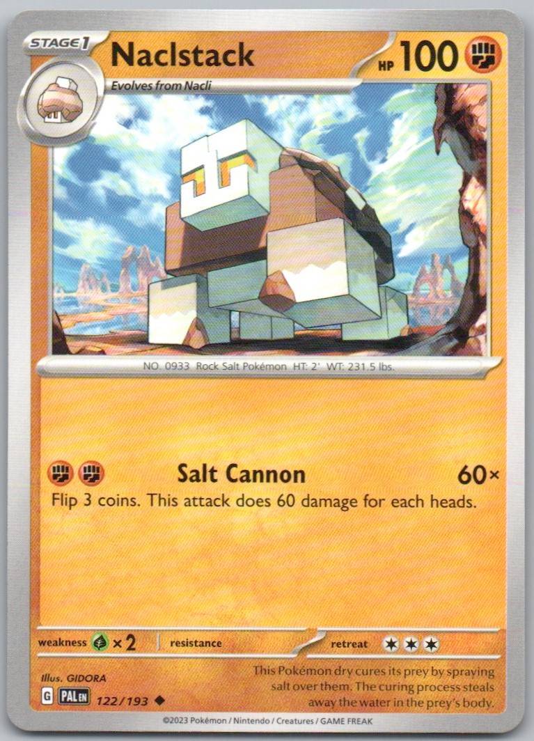 Naclstack 122 Normal Fighting Card - Paldea Evolved