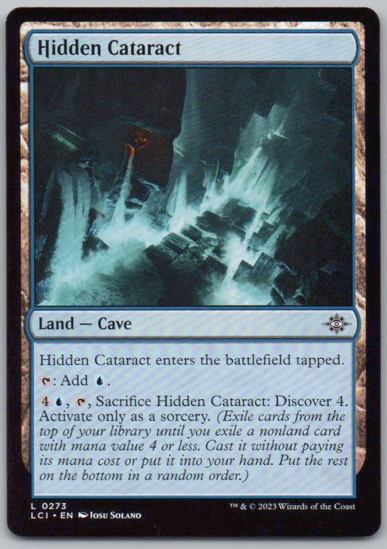 Hidden Cataract 273 0 Land Card - The Lost Caverns of Ixalan