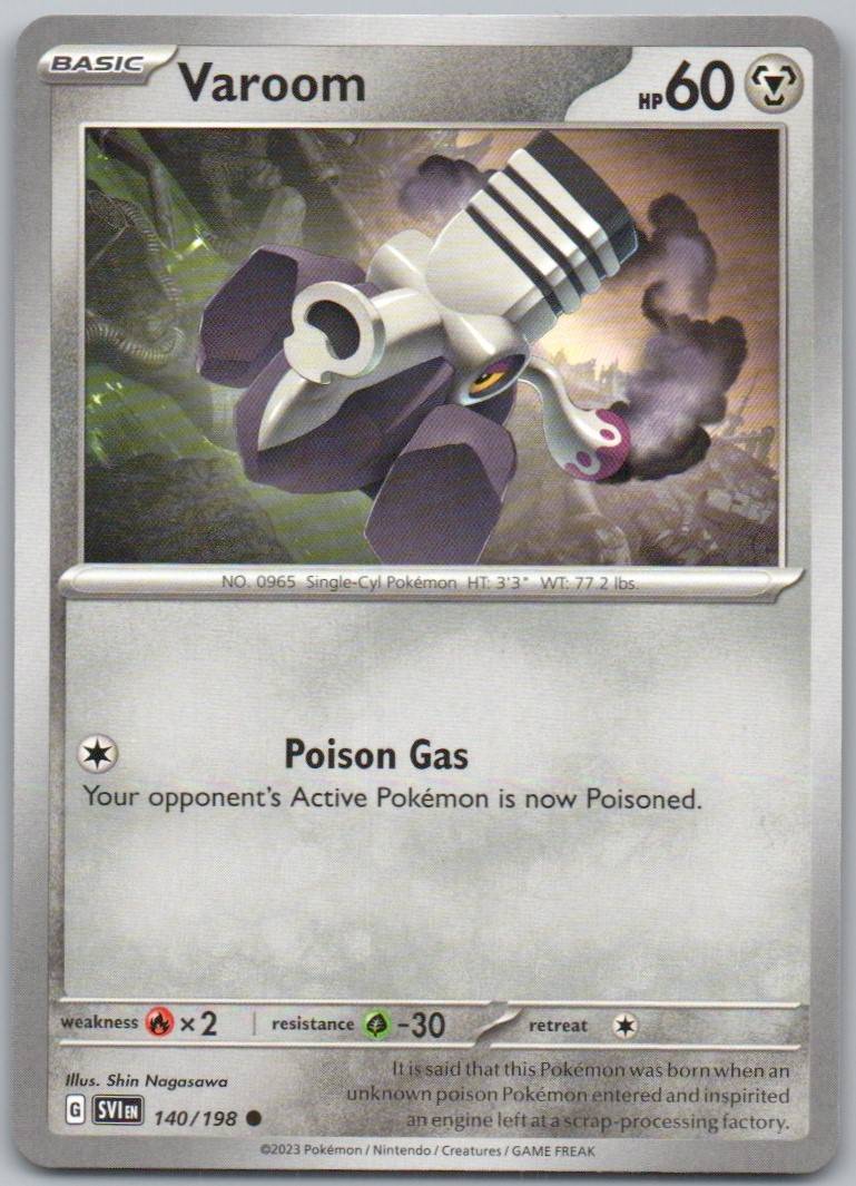 Varoom 140 Normal Metal Card - Scarlet & Violet