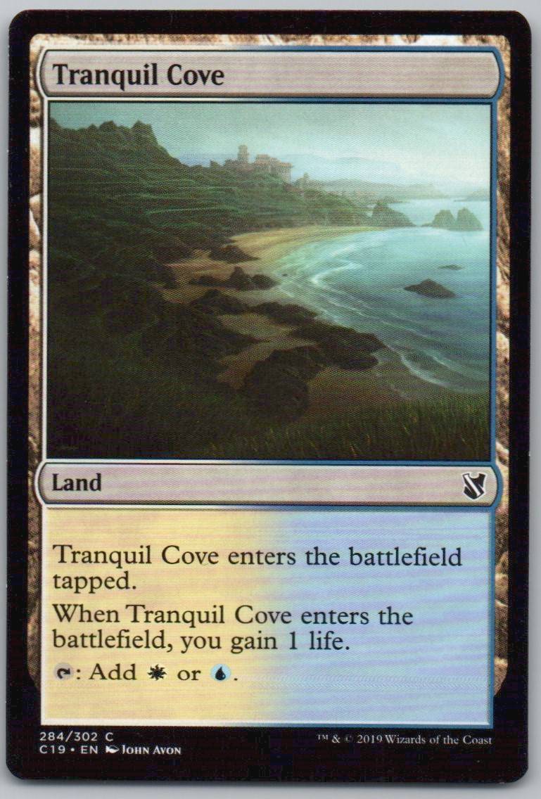 Tranquil Cove 284 Normal Land Card - Commander 2019