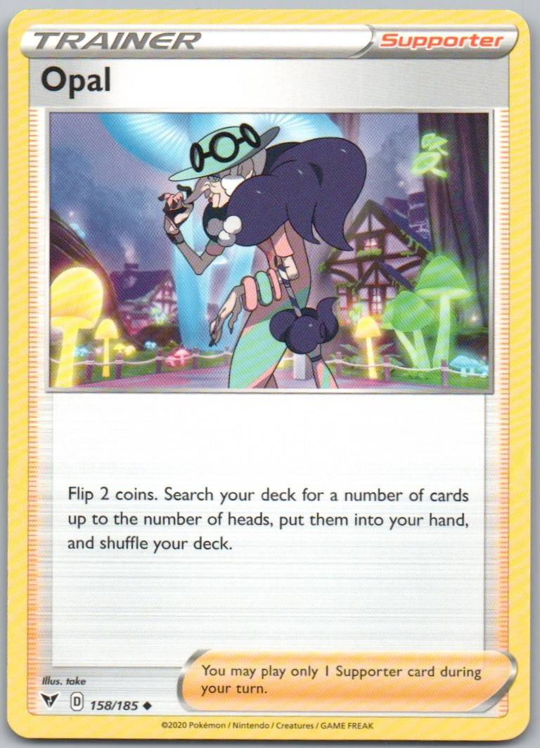 Opal 158 Normal Trainer Card - Vivid Voltage
