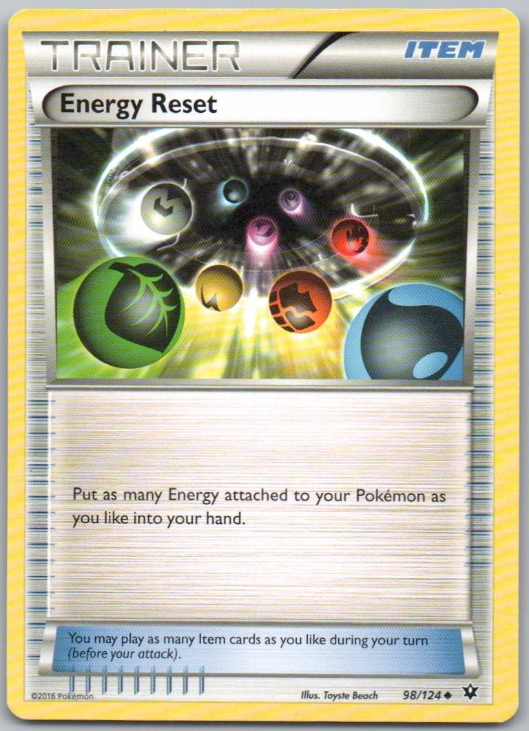 Energy Reset 098 Normal Trainer Card - Fates Collide