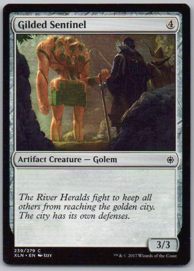 Gilded Sentinel 239 Normal Artifact Card - Ixalan