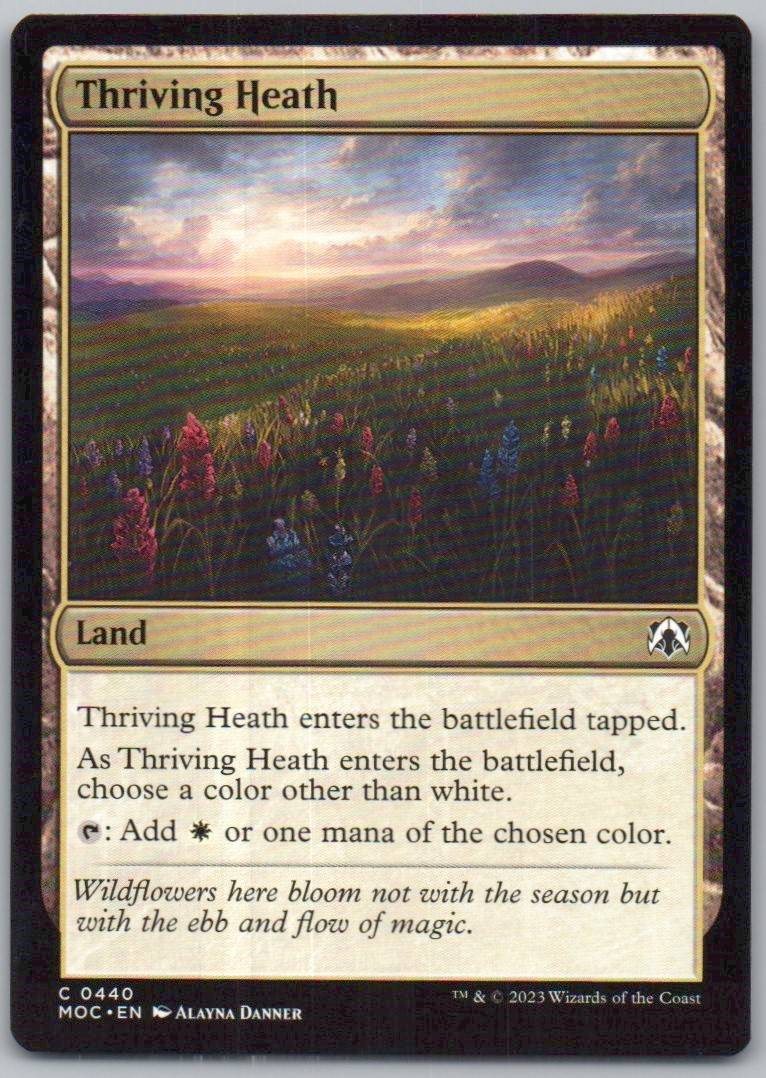 Thriving Heath 440 0 Land Card - Commander: Streets of New Capenna