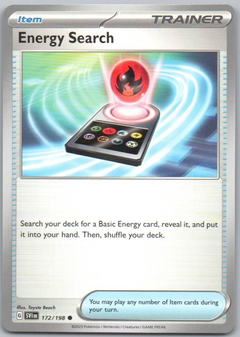 Energy Search 172 Normal 0 Card - Scarlet & Violet