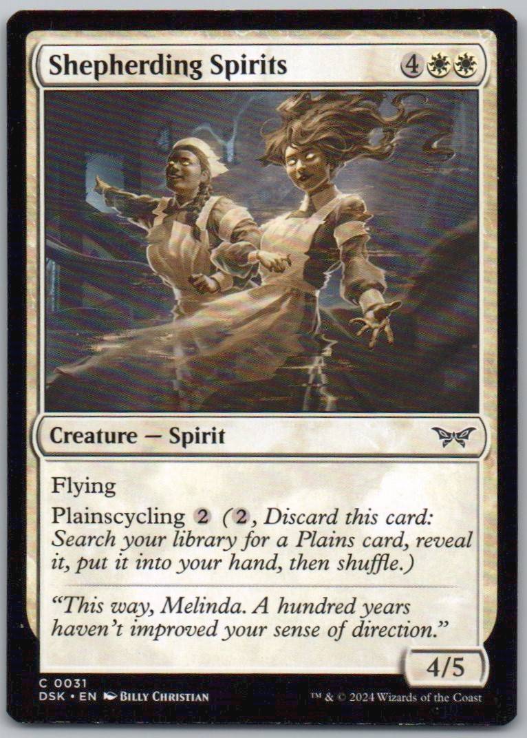 Shepherding Spirits 31 Normal Creature Card - Duskmourn: House of Horror