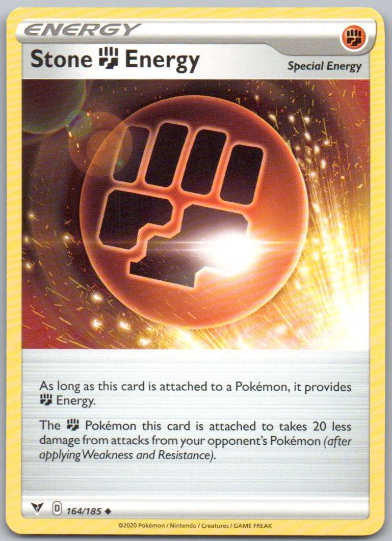Stone Fighting Energy 164 Normal Trainer Card - Vivid Voltage
