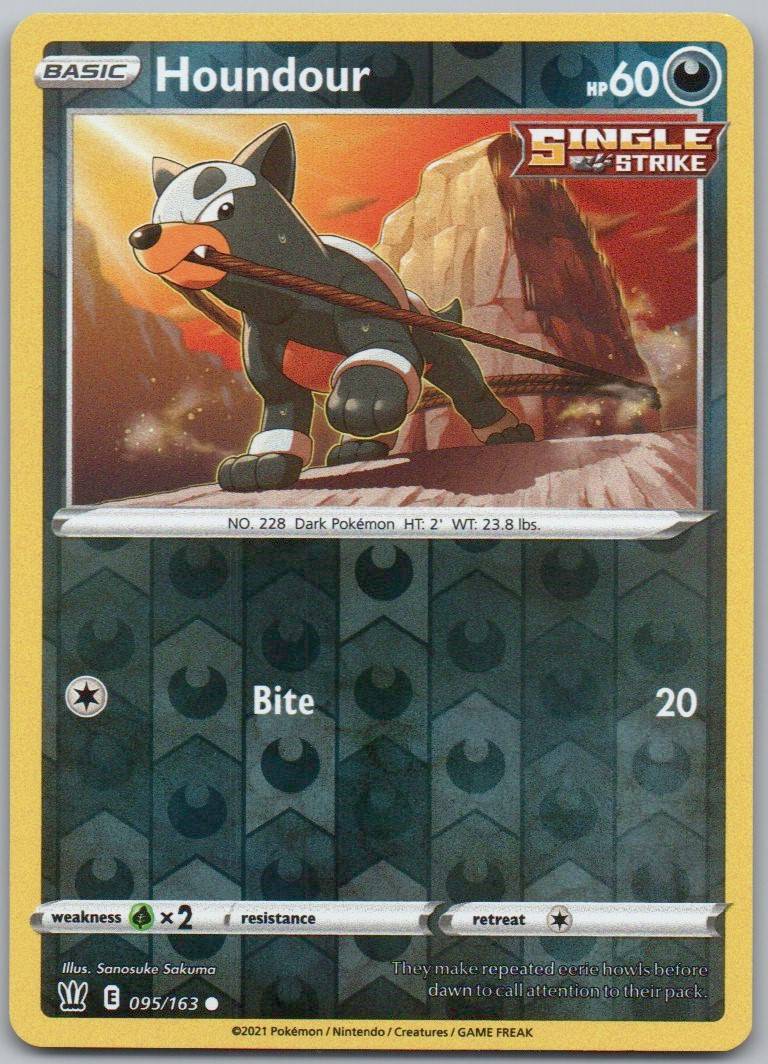 Houndour 095 Reverse Holo Darkness Card - Battle Styles