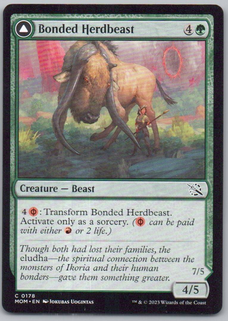 Bonded Herdbeast 178 0 Creature Card - March of the Machine