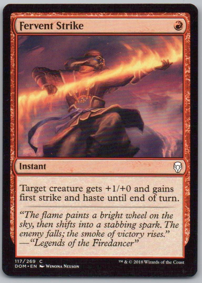 Fervent Strike 117 Normal Instant Card - Dominaria