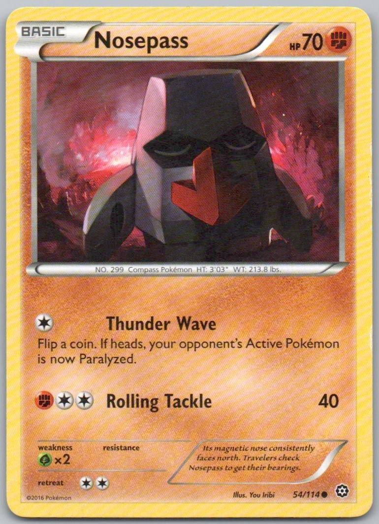 Nosepass 054 Normal Fighting Card - Steam Siege