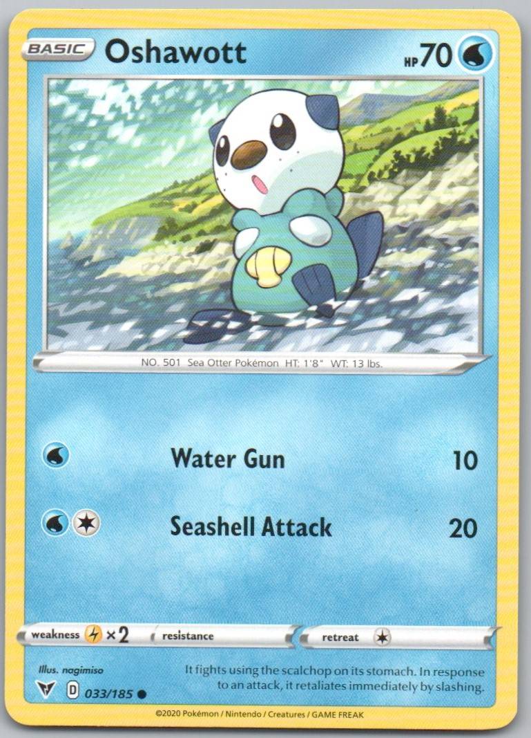 Oshawott 033 Normal Water Card - Vivid Voltage