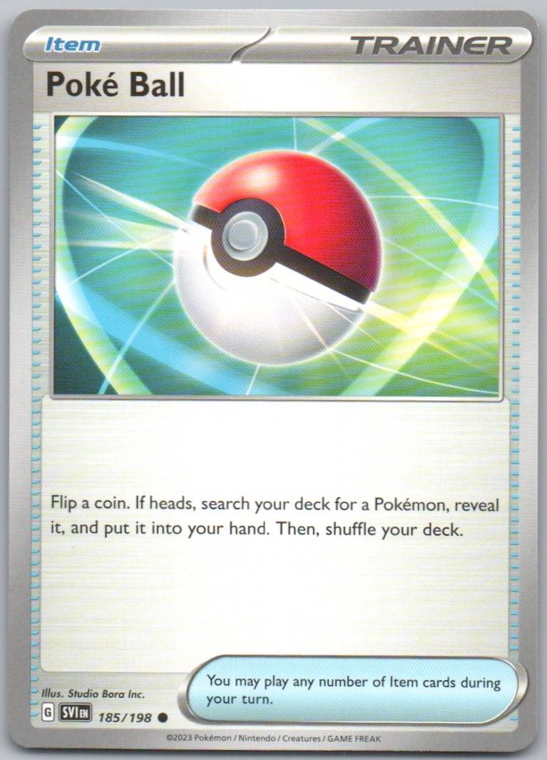 Poke Ball 185 Normal 0 Card - Scarlet & Violet