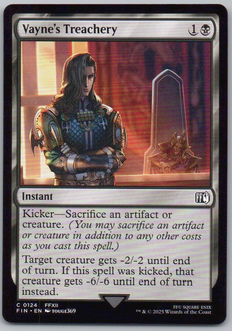 Vayne's Treachery 124 Normal Instant Card - FINAL FANTASY