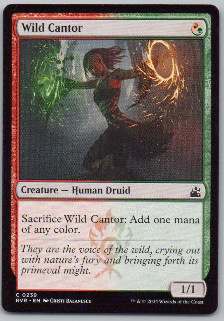 Wild Cantor 239 Normal Creature Card - Ravnica Remastered