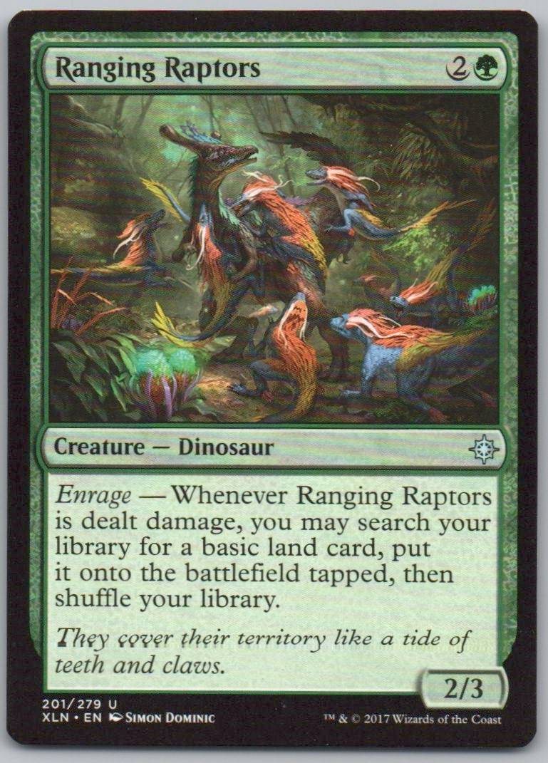 Ranging Raptors 201 Normal Creature Card - Ixalan