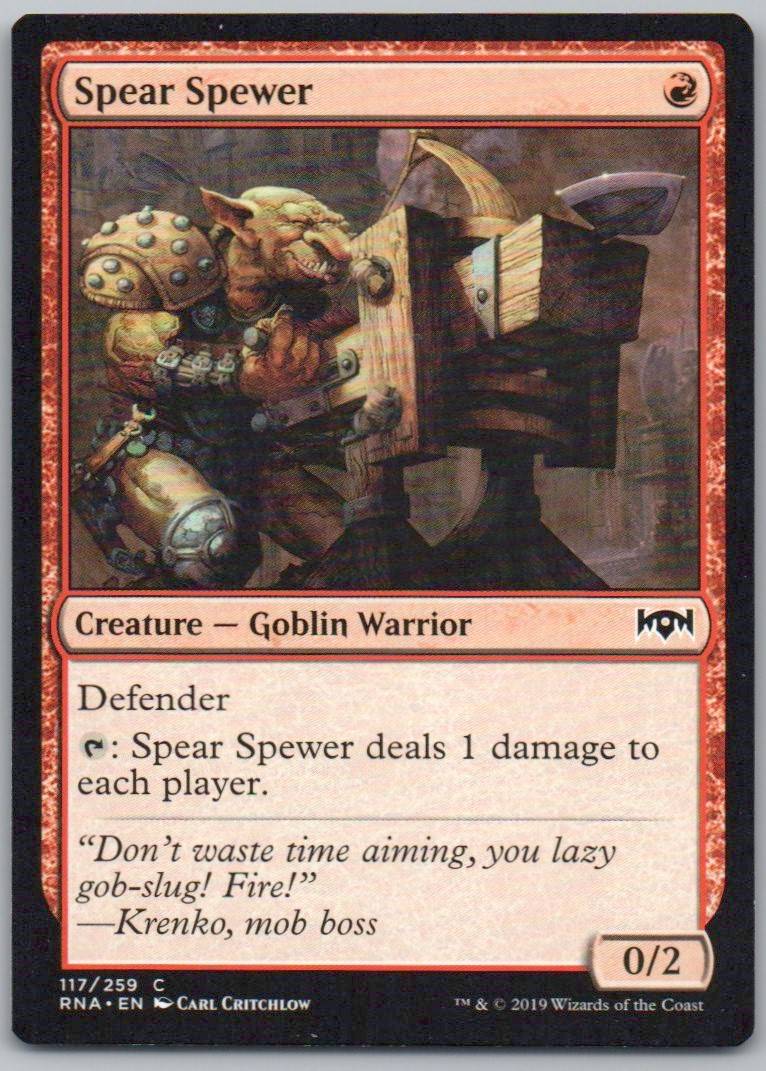 Spear Spewer 117 Normal Creature Card - Ravnica Allegiance