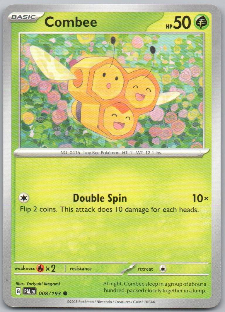 Combee 008 Normal Grass Card - Paldea Evolved
