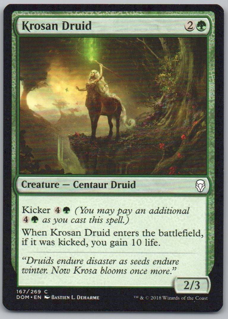 Krosan Druid 167 Normal Creature Card - Dominaria